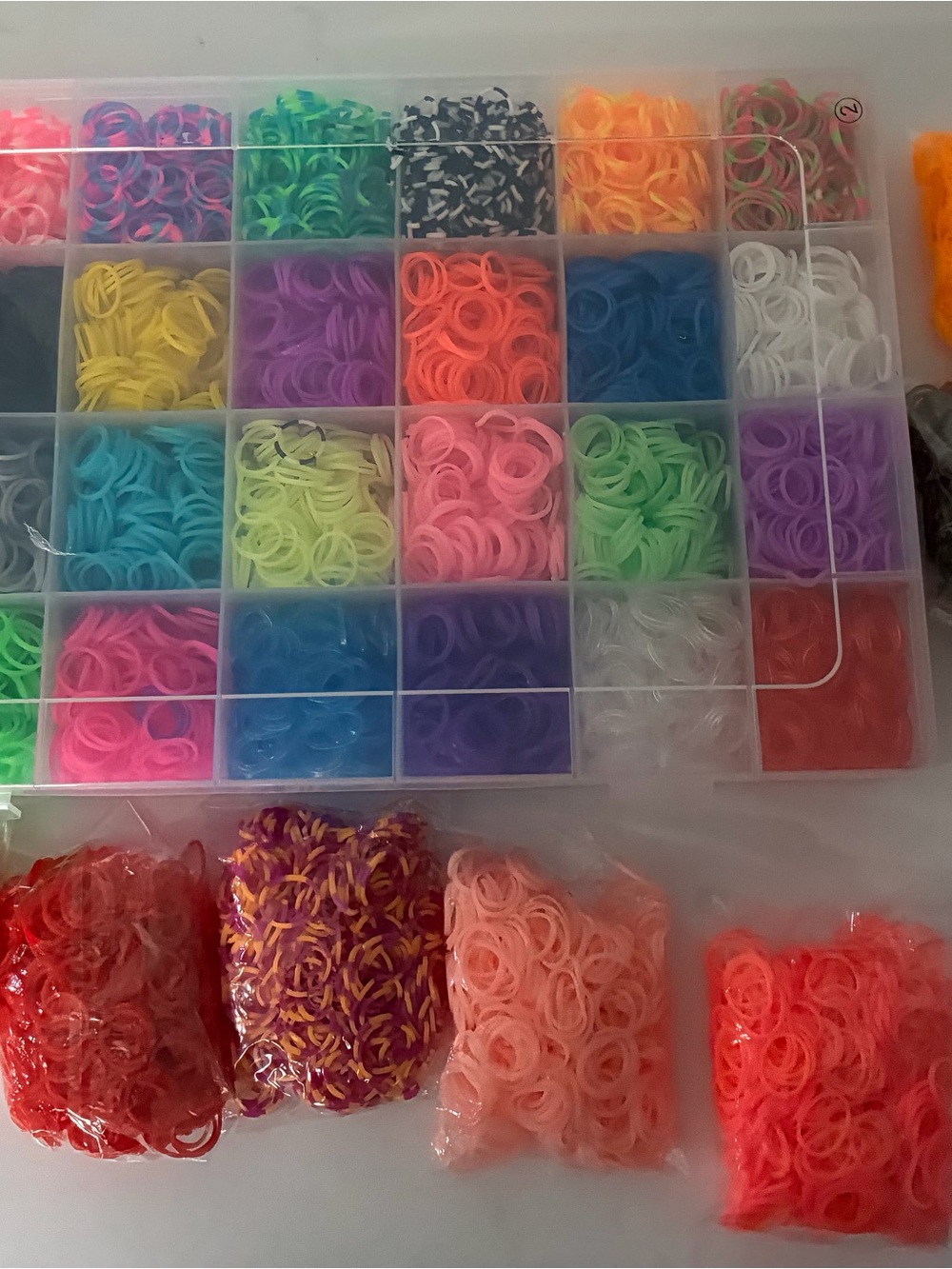 Assorted Neon Rubber Bands Multi-Color Loom Kit - Party Crafts